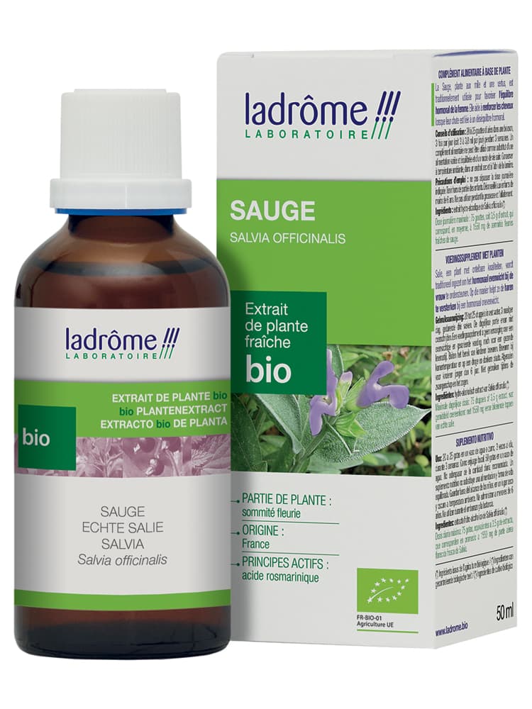 Ladrôme Xtrait de Plantes Fraîches Bio Sauge Officinale 50 ml