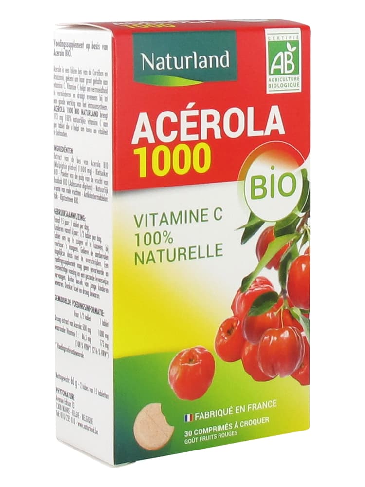 Alternative du produit : Nutrivie Acérola Bio 1000 60 Comprimés à Croquer